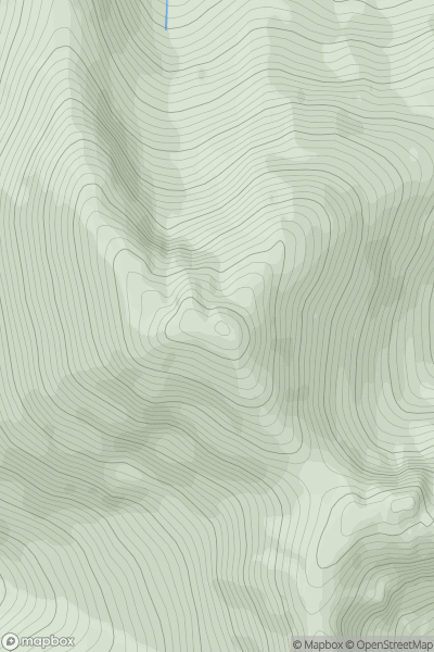 Thumbnail image for Garbh-bheinn [Minginish and the Cuillin Hills] showing contour plot for surrounding peak